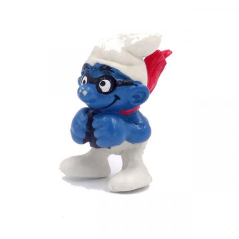 Peyo (Smurfs) - Figurines - PEYO - Schtroumpfs - Schleich - Schtroumpf pilote écharpe au vent - figurine