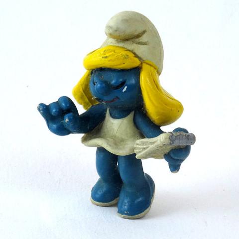 Peyo (Smurfs) - Figurines - PEYO - Schtroumpfs - Schleich - 20140 - Schtroumpfette secrétaire - figurine