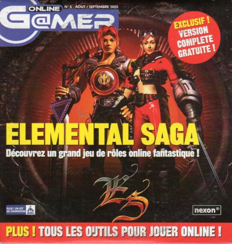 Collections, Creative Leisure, Model -  - Online G@mer - août-septembre 2001 - Elemental Saga : découvrez un grand jeu de rôles online fantastique ! Exclusif : version complète gratuite - CD-rom démo