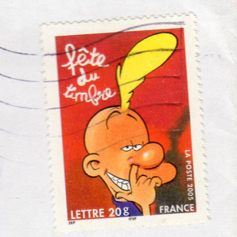 TITEUF -  - Titeuf - La Poste - Fête du timbre 2005 - Timbre lettre 20 g