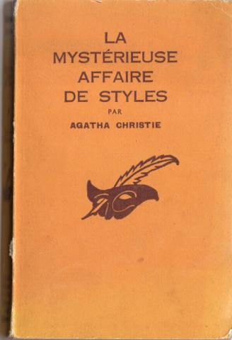 LIBRAIRIE DES CHAMPS-ÉLYSÉES Le Masque - Agatha CHRISTIE - La Mystérieuse affaire de Styles
