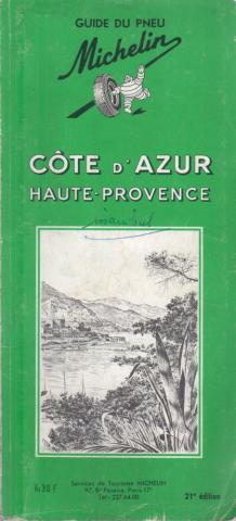 Geography, travel - France -  - Guide du pneu Michelin - Côte d'Azur, Haute-Provence Été 1965 (Guides Verts)