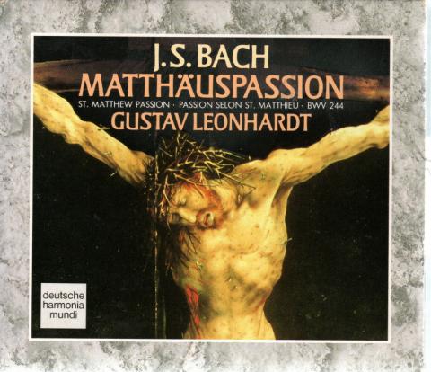 Audio/Video - Classical Music - BACH - Bach - Passion selon Saint Matthieu - Gustav Leonhardt, La Petite Bande, Tölzer Knabenchor - 3 CD RD 77848