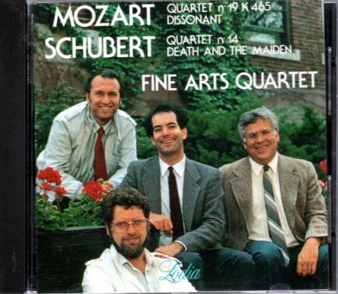 Audio/Video - Classical Music -  - Mozart/Schubert - Quatuor  n° 19 en ut majeur KV 465 Les dissonances/Quatuor en ré mineur op. posth. D810 La jeune fille et la mort - Fine Arts Quartet - CD LO-CD 7700