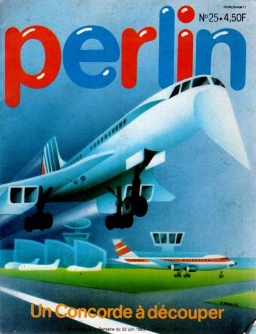 Petit Ours Brun Jeux n° 8325 -  - Perlin n° 25 - 22/06/1983 - Un Concorde à découper