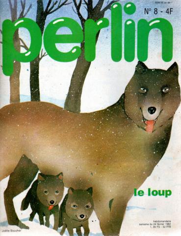 Petit Ours Brun Jeux n° 8208 -  - Perlin n° 8 - 24/02/1982 - Le loup