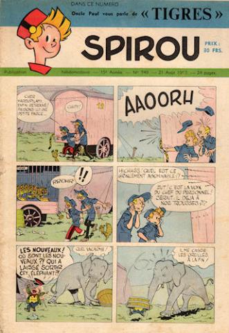 SPIROU (magazine) -  - Spirou - année 1952 - Lot de 9 fascicules