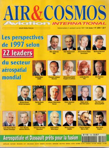 Air & Cosmos n° 1594 -  - Air et Cosmos - année 1997 - 1594-1639 - lot de 44 magazines