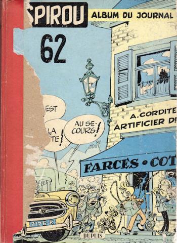 SPIROU (magazine) -  - Spirou - Lot de 7 reliures du magazine - années 50/60