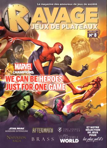 Ravage Jeux de Plateau n° 8 - janvier 2020 - Marvel Champions : We can be heroes just for one game