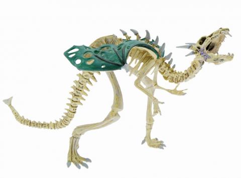 Plastoy figures - Dragons N° 60443 - Green skeleton dragon