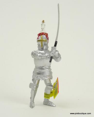 Plastoy figures - Knights N° 60495 - Knight with White Unicorn Helmet