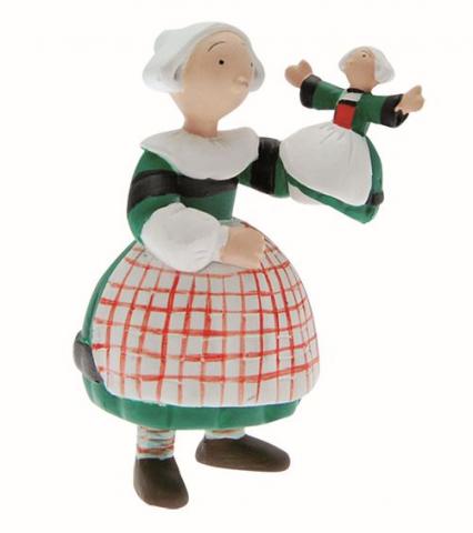 Plastoy figures - Becassine N° 61017 - Bécassine with Bécassine puppet