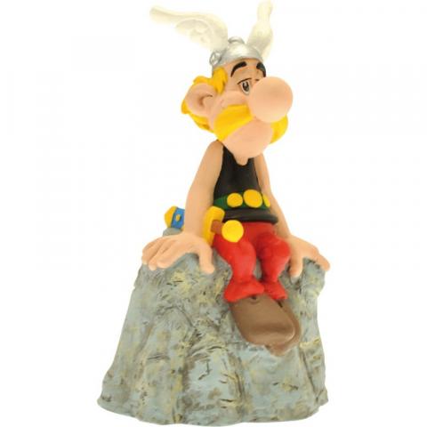 Plastoy figures - Asterix N° 80039 - Coin Bank Asterix on a rock