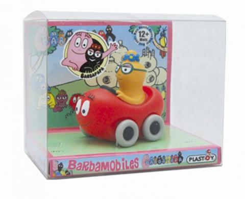 Plastoy figures - Barbapapa N° 80602 - Barbabravo car and Barbalib (box)