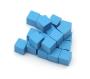 Wooden cubes 0,8 cm 8 x 8 x 8 mm - Set of 20 Colour : Light blue
