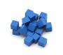 Wooden cubes 0,8 cm 8 x 8 x 8 mm - Set of 20 Colour : Blue