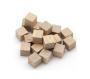Wooden cubes 0,8 cm 8 x 8 x 8 mm - Set of 20 Colour : Natural