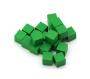 Wooden cubes 0,8 cm 8 x 8 x 8 mm - Set of 20 Colour : Green