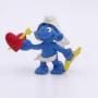 Peyo (Smurfs) - Figurines - PEYO - Schtroumpfs - Schleich - 20128 - Schtroumpf Cupidon arc, cœur percé d'une flèche - figurine