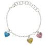 Pixi bijoux Kids (jewels) - Barbapapa - coloured hearts silvery bracelet