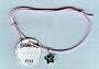 Pixi bijoux - Barbapapa - Charm - Mini silver star (10 mm- 0.55 g) on cotton link