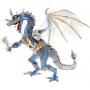 Plastoy figures - Dragons N° 60250 - Translucent Blue Dragon in Armor