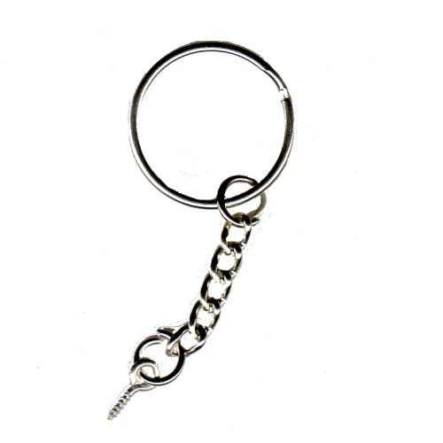 Plastoy - Attache porte-clés pour figurines PVC - anneau 2 cm - NOUVEAU  MODÈLE (anneau)