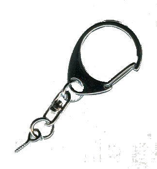Plastoy - Attache porte-clés pour figurines PVC - anneau 2 cm à fermeture