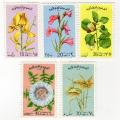 Philatélie - Libye - 1976 - Flowers - 15 Dh Spartium junceum/20 Dh Gladiolus illyricus/35 Dh Capparis spinosa/40 Dh Rhaponticum acaule