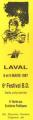 Mézières - Festival BD Laval - 8-9 septembre 1997 - marque-page jaune citron