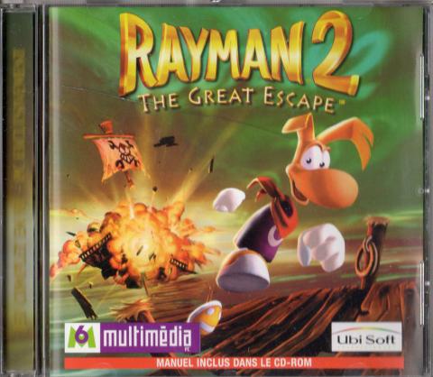 Logiciels, jeux vidéo -  - Rayman 2 The Great Escape - UbiSoft/M6 multimédia - CD-rom - jeu PC Windows 95/98/XP - version française