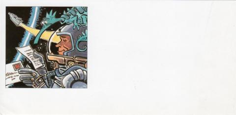 Bande Dessinée - Mézières (Documents et Produits dérivés) - Jean-Claude MÉZIÈRES - Mézières - La Poste - prêt-à-poster - carte 10,5 x 21 cm