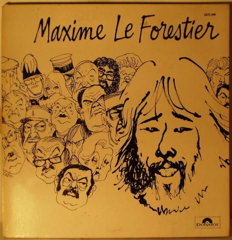 Bande Dessinée - CABU -  - Maxime Le Forestier - Saltimbanque - Polydor 2473 046 - disque 33 tours 30 cm - Illustrations de Cabu