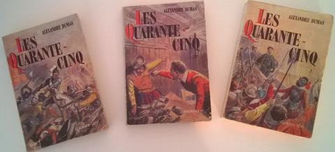 Varia (livres/magazines/divers) - Calmann-Lévy - Alexandre DUMAS - Les Quarante-cinq en 3 volumes - tomes I, II et III