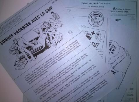 Bande Dessinée - Bressy (Documents et Produits dérivés) - Robert BRESSY - Bressy - GMF - 1982-1985 - campagnes de prévention illustrées (16 pages)