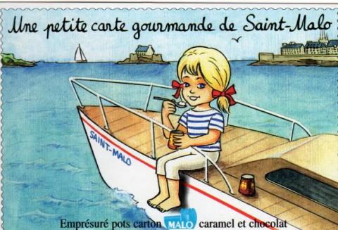 Bande Dessinée - Goger (Documents et Produits dérivés) - H. GOGER - Goger - Laiterie de Saint-Malo - Une petite carte gourmande - Claire fait du bateau