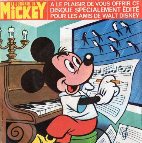Bande Dessinée - Disney - Audio/Vidéo/Logiciels - DISNEY (STUDIO) - Le Journal de Mickey - disque promotionnel - vinyle 45 tours