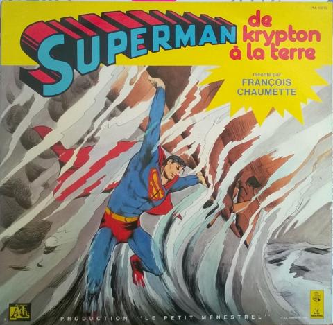 Science-Fiction/Fantastique - Cinéma fantastique -  - Superman - De Krypton à la Terre - Adès Le Petit Ménestrel - PM-10.516 - Disque vinyle 33 tours