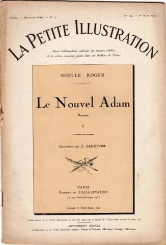 Science-Fiction/Fantastique - L'ILLUSTRATION - Noëlle ROGER - Le Nouvel Adam - V - La Petite Illustration 184/72
