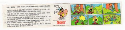 Bande Dessinée - Uderzo (Astérix) - Kinder - Albert UDERZO - Astérix - Kinder 1990 - BPZ - Astérix - strip avec Romain (coup de poing)