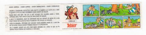 Bande Dessinée - Uderzo (Astérix) - Kinder - Albert UDERZO - Astérix - Kinder 1990 - BPZ - Obélix - strip chasse aux sangliers