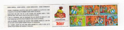 Bande Dessinée - Uderzo (Astérix) - Kinder - Albert UDERZO - Astérix - Kinder 1990 - BPZ - Légionnaire - strip Obélix et légionnaires (casques)
