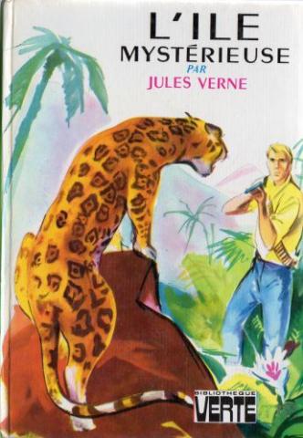 Science-Fiction/Fantastique - HACHETTE Bibliothèque Verte - Jules VERNE - L'Île mystérieuse