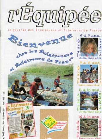Varia (livres/magazines/divers) - Scoutisme - ÉCLAIREUSES ET ÉCLAIREURS DE FRANCE - L'Équipée/Loustic, Éclaireuses et Éclaireurs de France n° 168 - juillet/août/septembre 1998