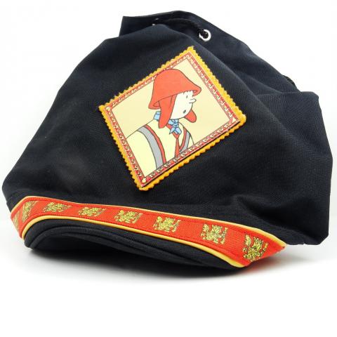 Bande Dessinée - Hergé (Tintinophilie) - Documents et objets divers - HERGÉ - Tintin - Petit sac décoré sur le thème du Temple du Soleil