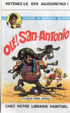 Bande Dessinée - SAN-ANTONIO - DESCLEZ (studio H.) - Studio H. Desclez - 1972 - Olé ! San-Antonio - prospectus publicitaire - 16 x 9,5 cm