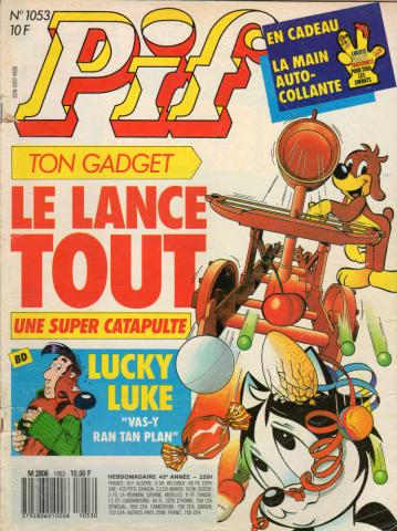 Bande Dessinée - PIF GADGET n° 1053 -  - Pif n° 1053/2291 - mai 1989 - Lucky Luke : Vas-y Ran Tan Plan