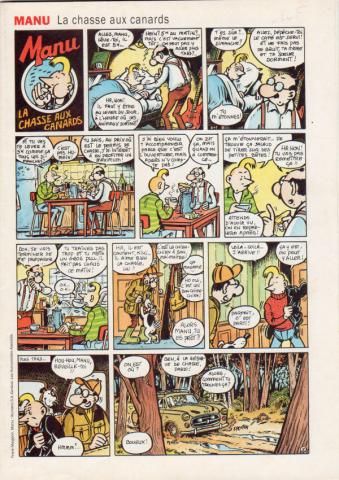 Bande Dessinée - Franck MARGERIN - Franck MARGERIN - Télérama Junior n° 114 - 1994 - Manu - La chasse aux canards - 1/2 (4 pages)