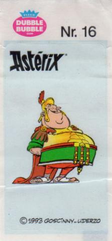 Bande Dessinée - Uderzo (Astérix) - Publicité - Albert UDERZO - Astérix - Fleer - Dubble Bubble Gum - 1993 - Sticker - Nr. 16 - Centurion